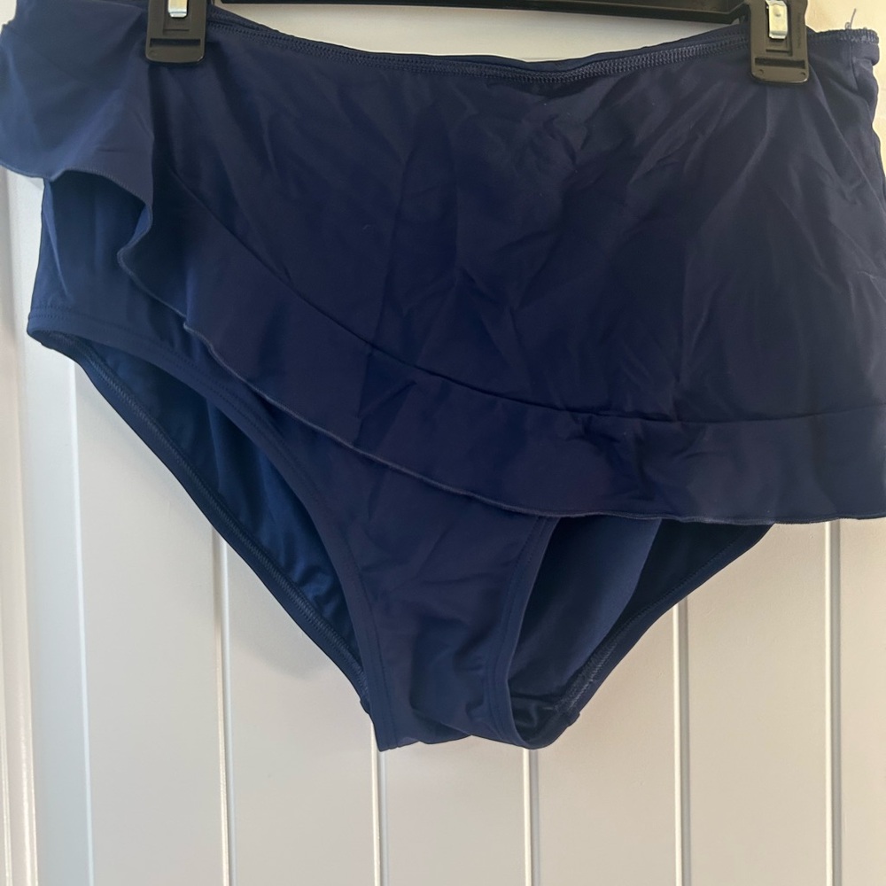 Lands' End Deep Blue Swimwear
